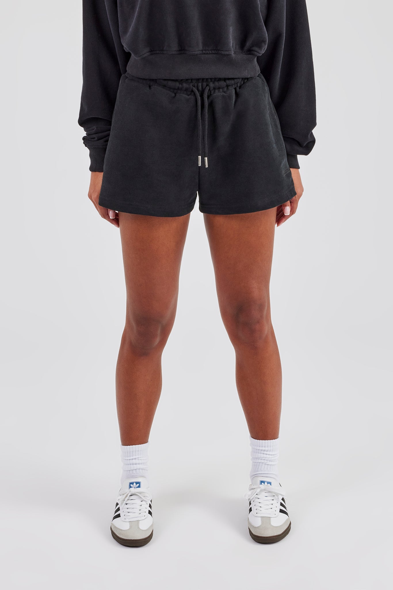 Embroidered Short - Black